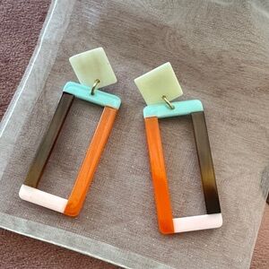 Colorful Geometric Earrings